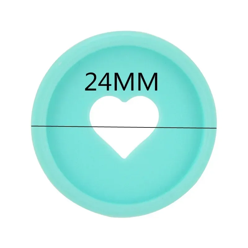 24MM mushroom planning binding disc loose-leaf notebook love pattern binding ring 100PCS office school supplies plastic binding rings