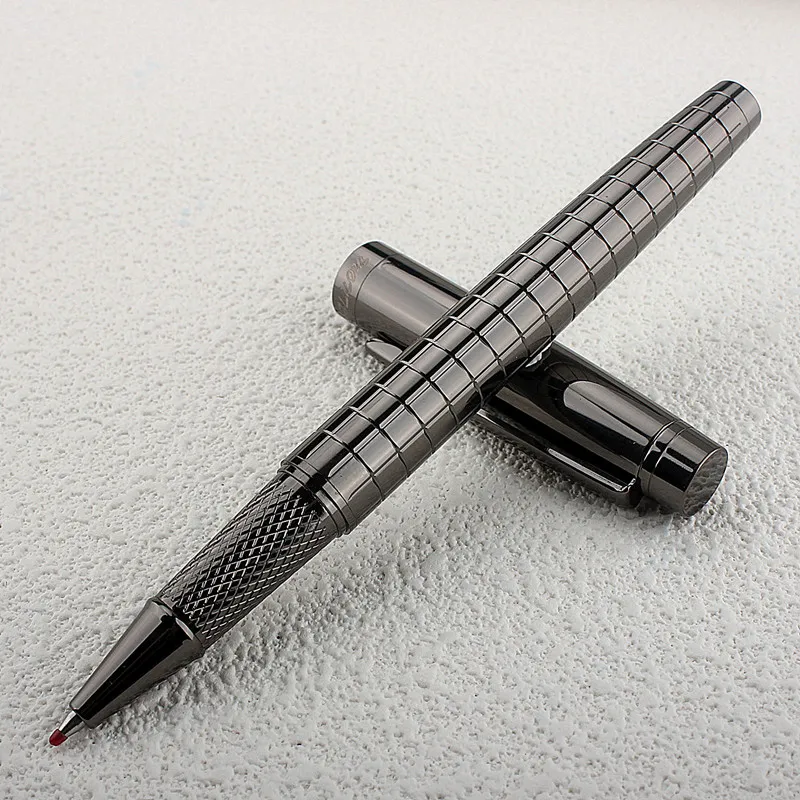 몬테 마운트 볼펜, 레트로 스타일의 금속 그리드 잉크, 사무실 및 학교 용품, 롤러볼 펜, 세련된 선물, 1개