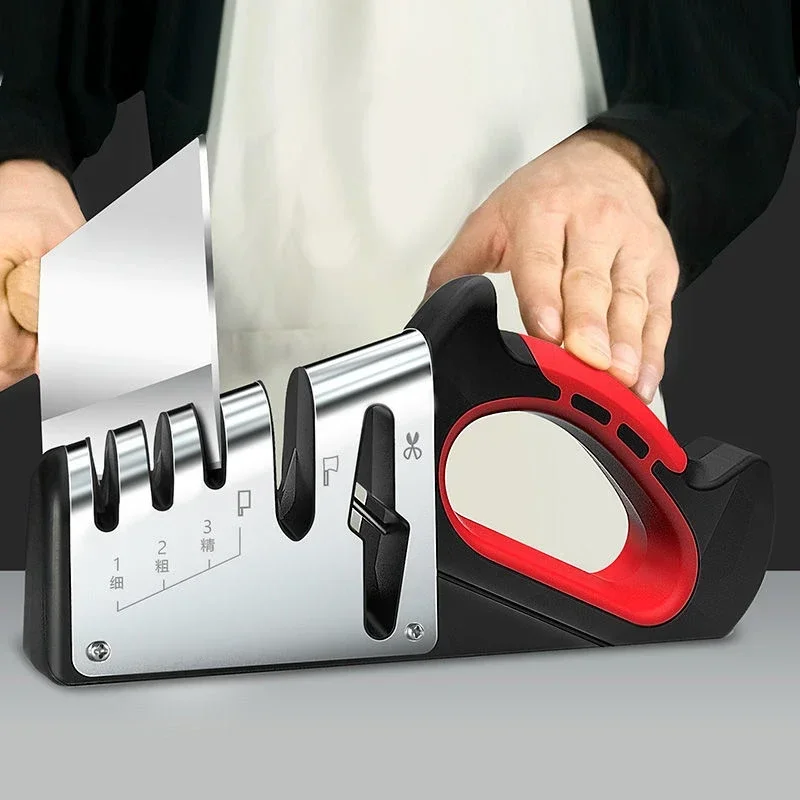 Knife Sharpener Scissors Sharpener Diamond Ceramic Sharpening Stone Coarsegeinding Daily Sharpening Kitchen Gadgets