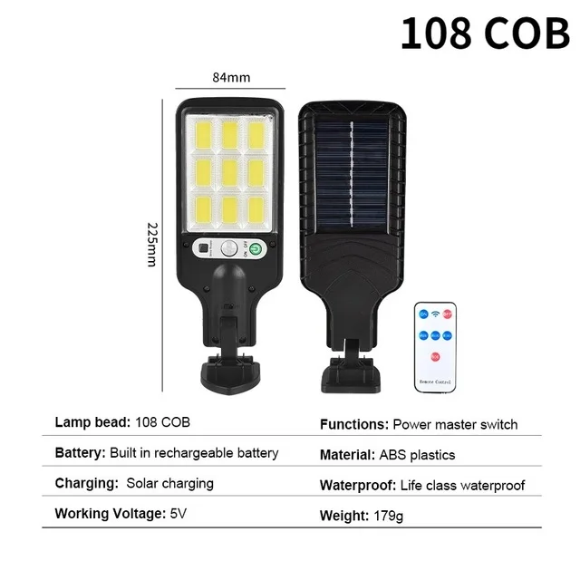 Solar Street Lights Outdoor Solar Lamp With 3 Light Mode Waterproof Motion Sensor Security Lighting for Garden Patio Path Yard solar led flood lights Solar Lamps