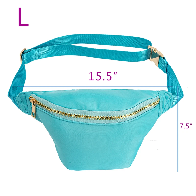 5PCS Large Capacity Nylon Personalized Fashion Waist Bag Women Waterproof Sports Belt Running Marathon Walking Fitness Bag