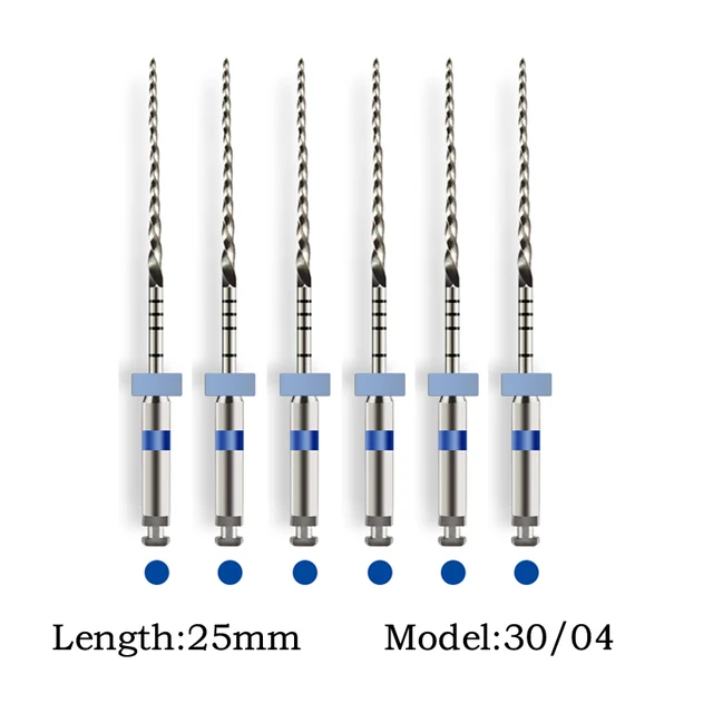 Enhanced Dental Endodontic NiTi File System for Effective Treatment - 6 Pieces/Box