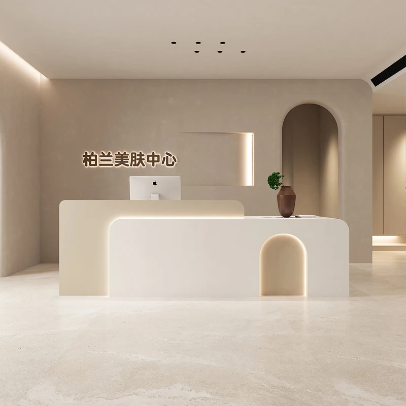Lectern Store Reception Desk Stand Restaurant Podium Office Reception Desk Supermarket Beauty Salon Mostrador Luxury Furniture
