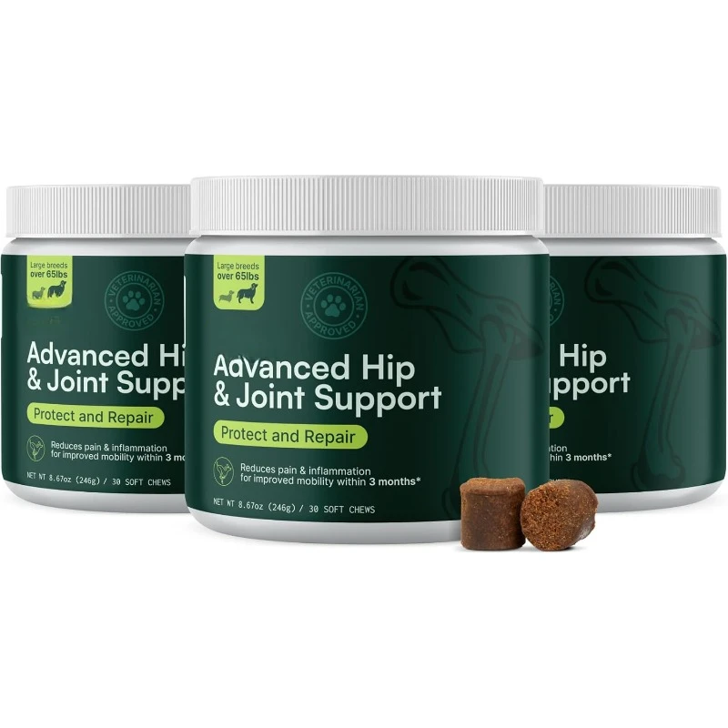 Chewable Dog Hip & Joint Supplement-Glucosamine & Chondroitin Chews-Dog Joint Supplements
