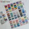 6Packs/1200 Sheets Morandi Transparent Fluorescent Index Tabs PET Arrow Flags Sticky Note for page Marker Planner Sticker Office 1