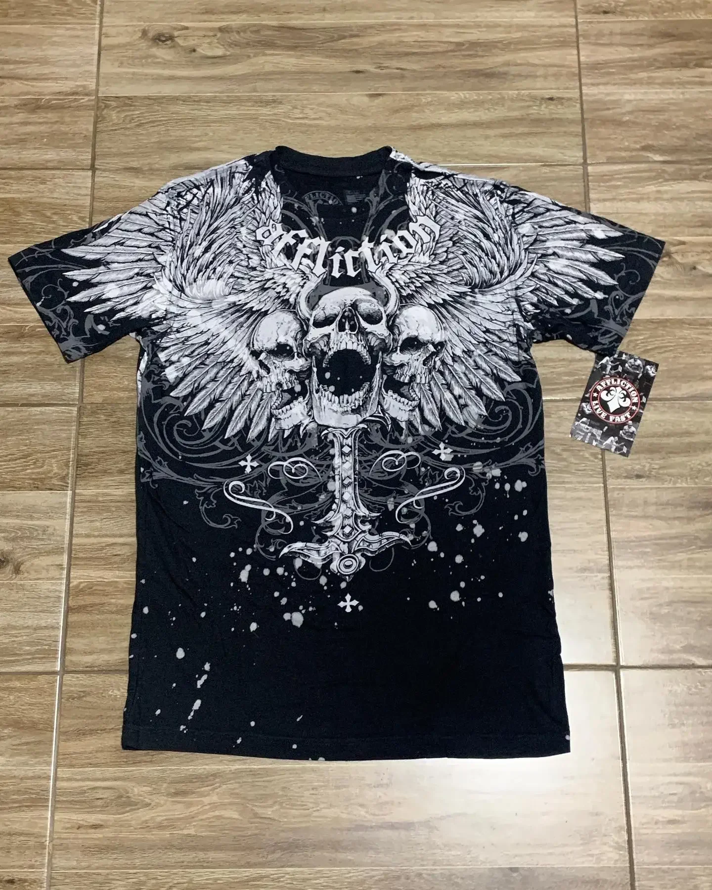 2000s Affliction Style Street Hip Hop Clothing T-Shirt