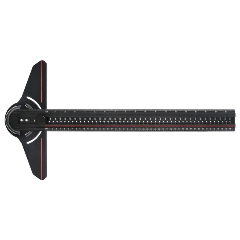KETIPED 6-Inch Imperial 3D Multi-Angle Measuring Ruler – Aluminum Alloy Woodworking Square, 45/90 Degree, High Precision Layout Tool - View #3