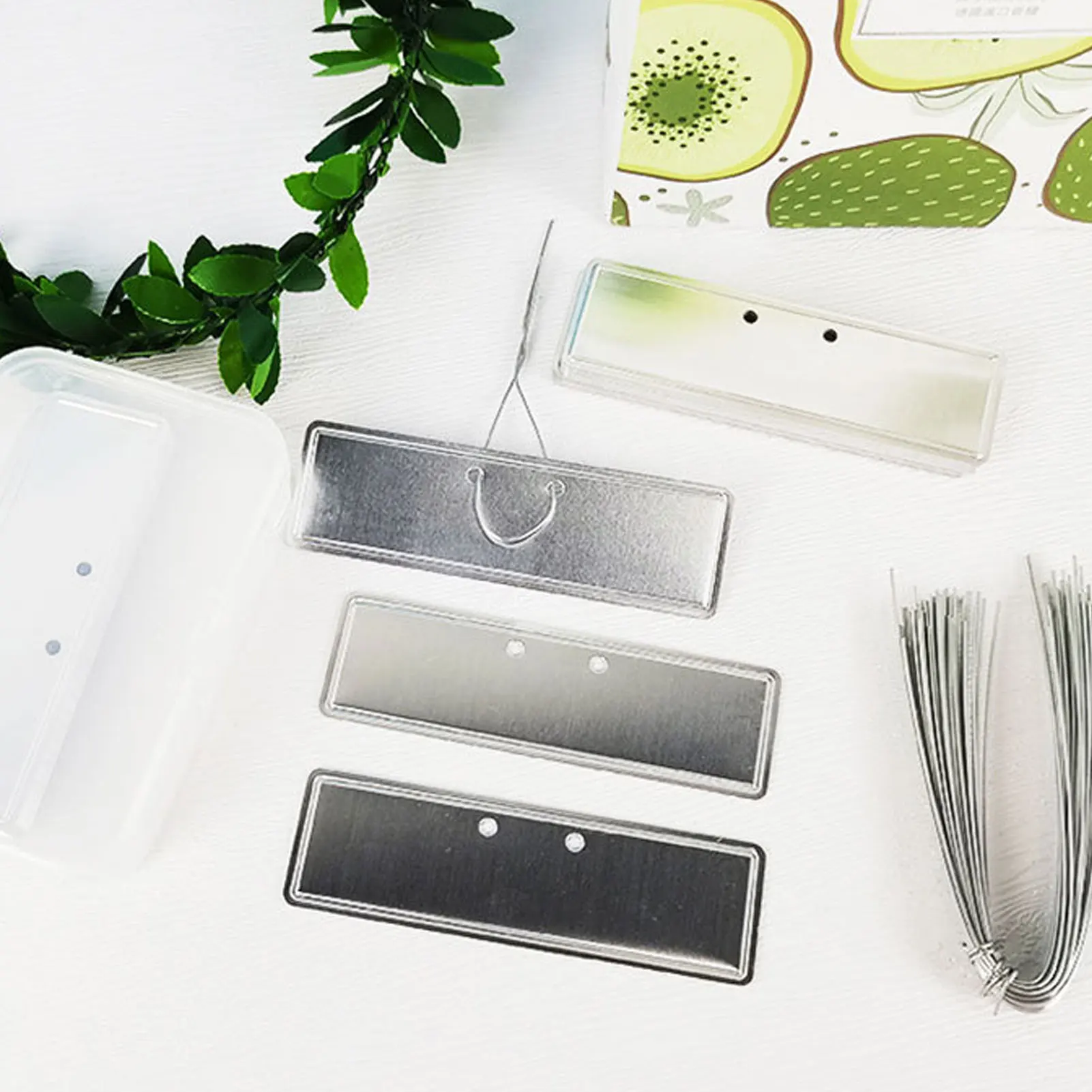 50100PCSAluminumPlantLabelsDoubleSidedDoubleeyeletMetalLabels