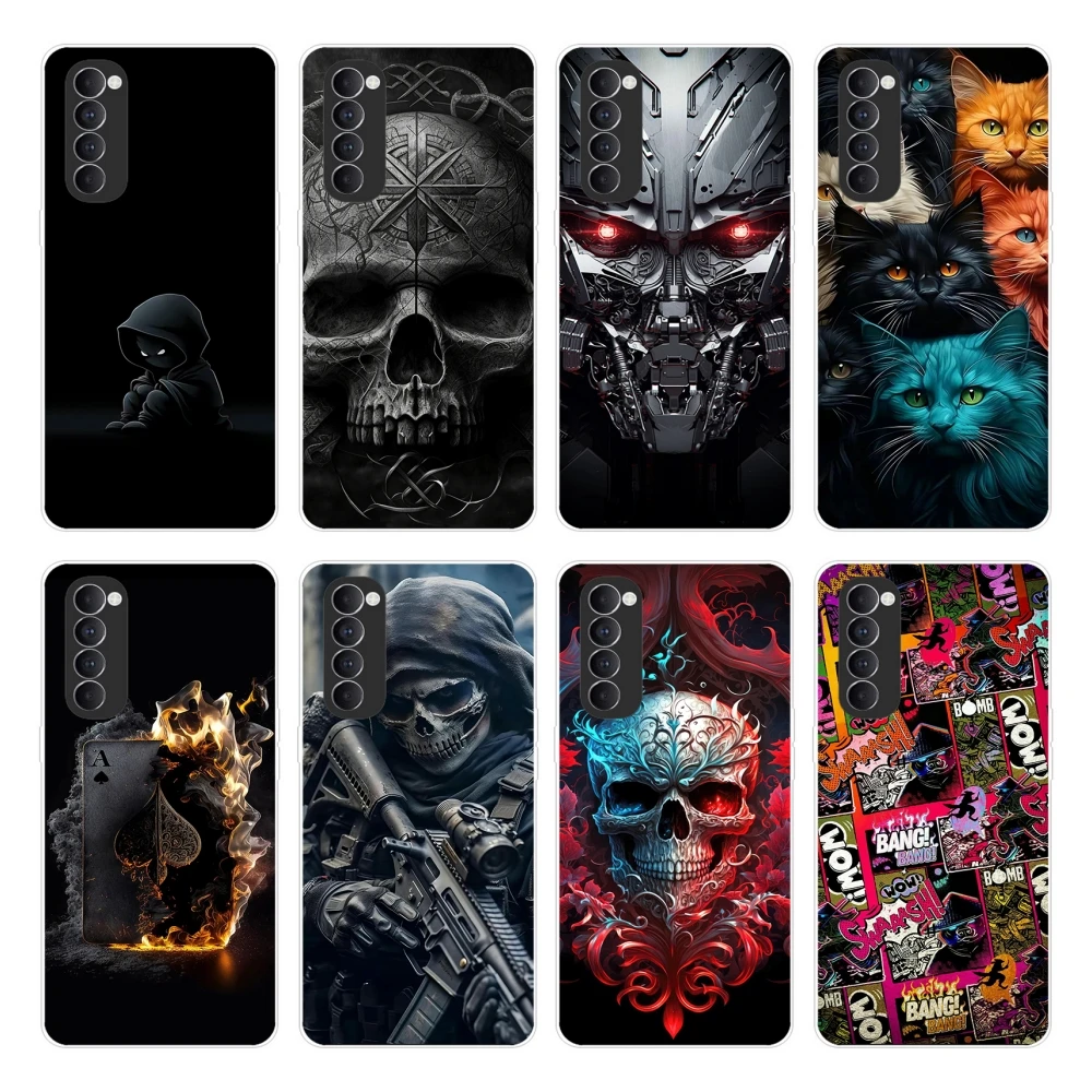 Per Reno 4 Pro Custodia Oppo Reno 4 Pro Custodia In Silicone Tpu Cover Posteriore Morbida Custodia Per Telefono Per Oppo Reno4 Pro 4G Cph2109 Etui Coq