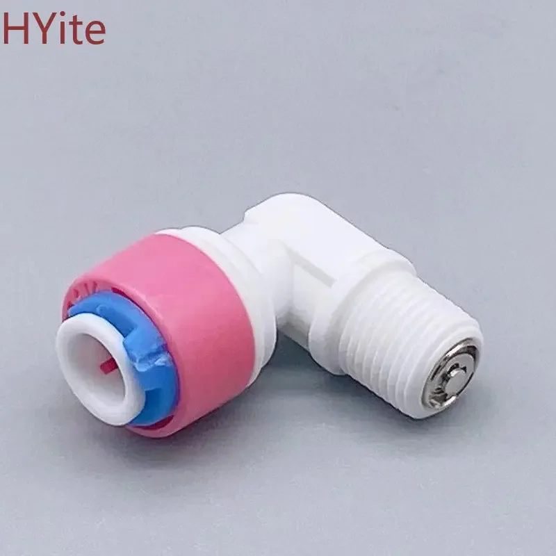 RO Water Elbow Check Valve Quick Coupling Fitting 1Pcs for 1/4