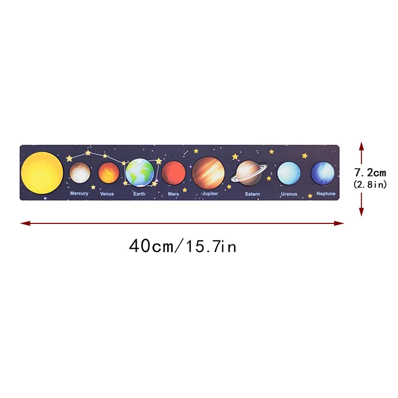 Wooden Puzzle Toy Solar System Model Science Toys Set Montessori Planets  Science Educational Puzzle Toys For Kids Gifts