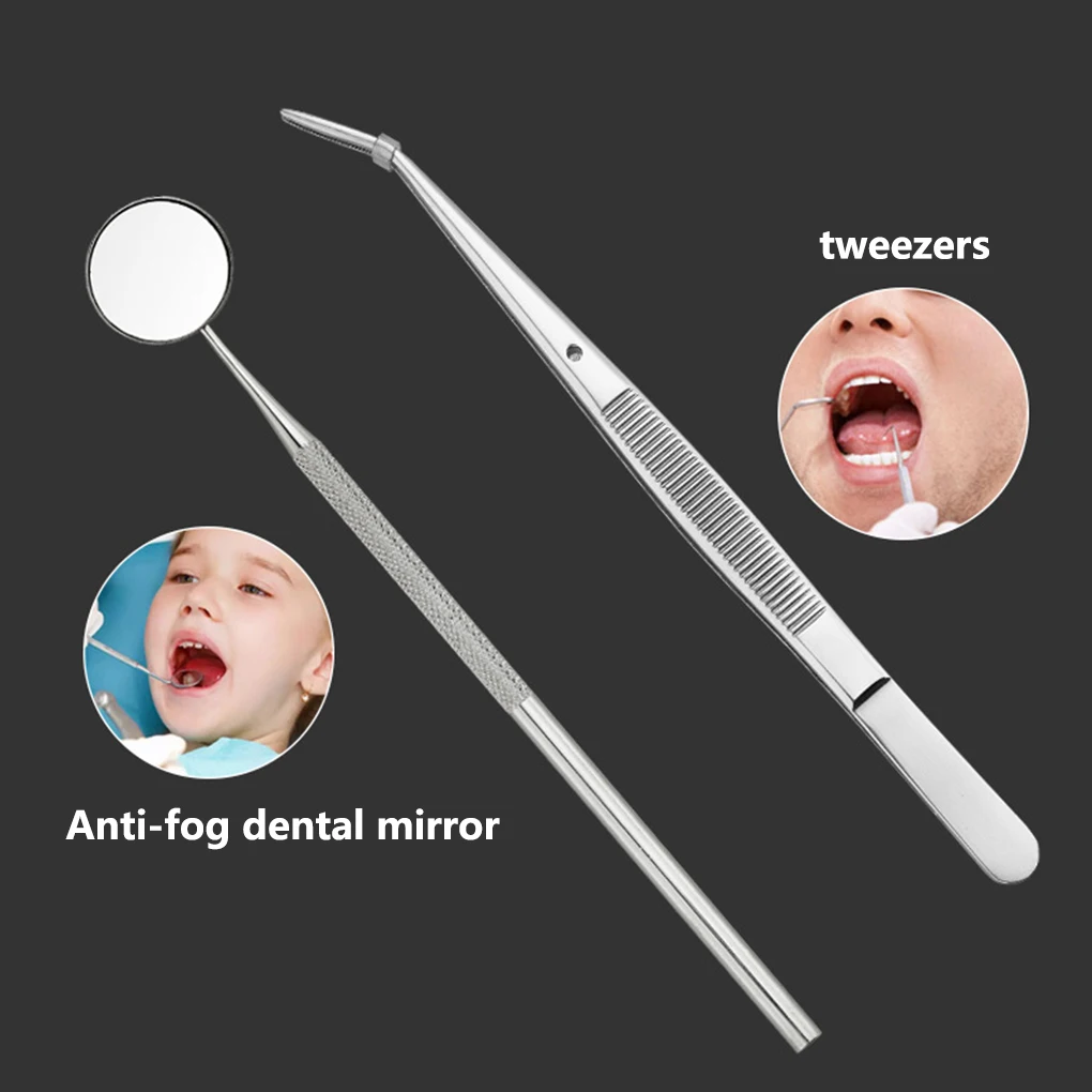 

Mouth Mirror Set Portable Home Professional Cleaning Tool Tweezers