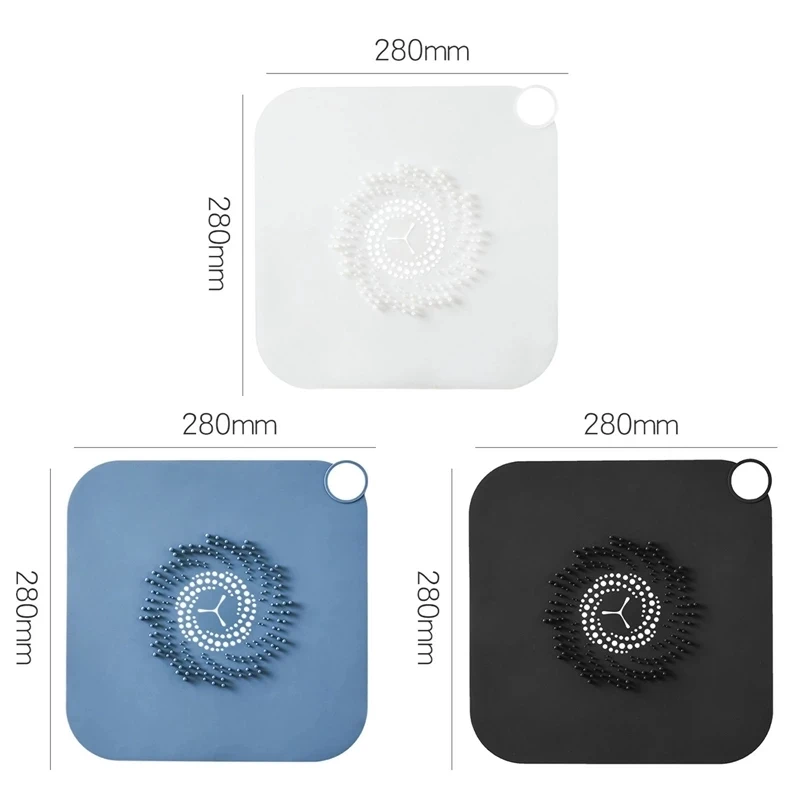 Dradorant Pad Anti Clogging Hair Catcher Stopper Bathroom Accessories Cover Sink Filter Silicone Deo Floor