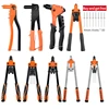 Hand Rivet Gun Set Professional Rivet Nut Riveter Construction Stapler DIY Hand Tool  Riveter Tools Embody 50pcs Rivet Nut 1