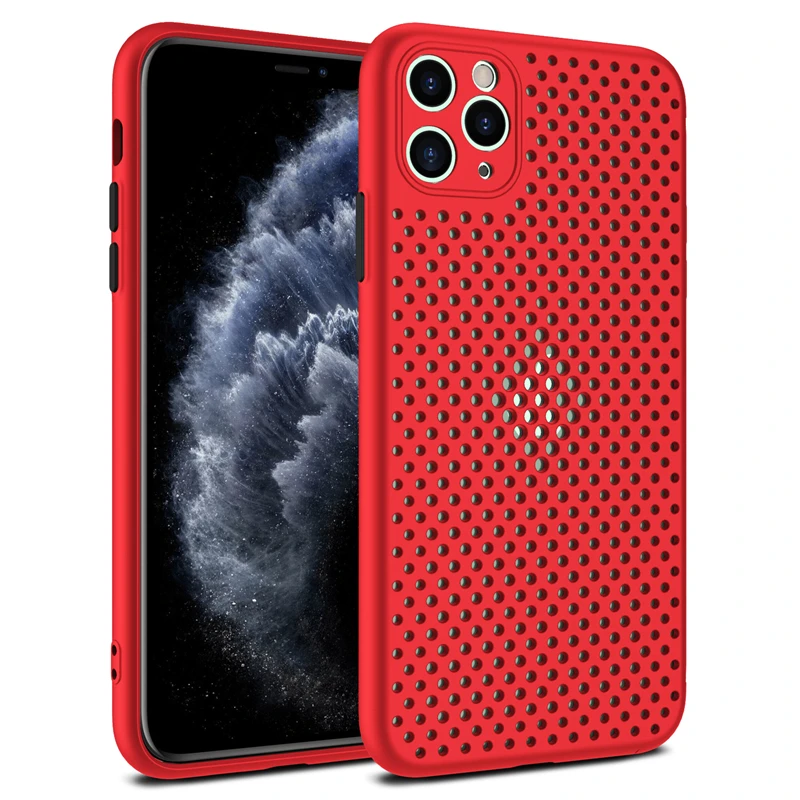 Breathable Cooling Ultra-thin Silicone Phone Case with Heat Dissipation