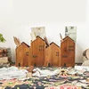2pcs House Wooden Pen Holder Pencil container Makeup Brush Stationery storage box Student/ Office Desktop Storage Organiser 5