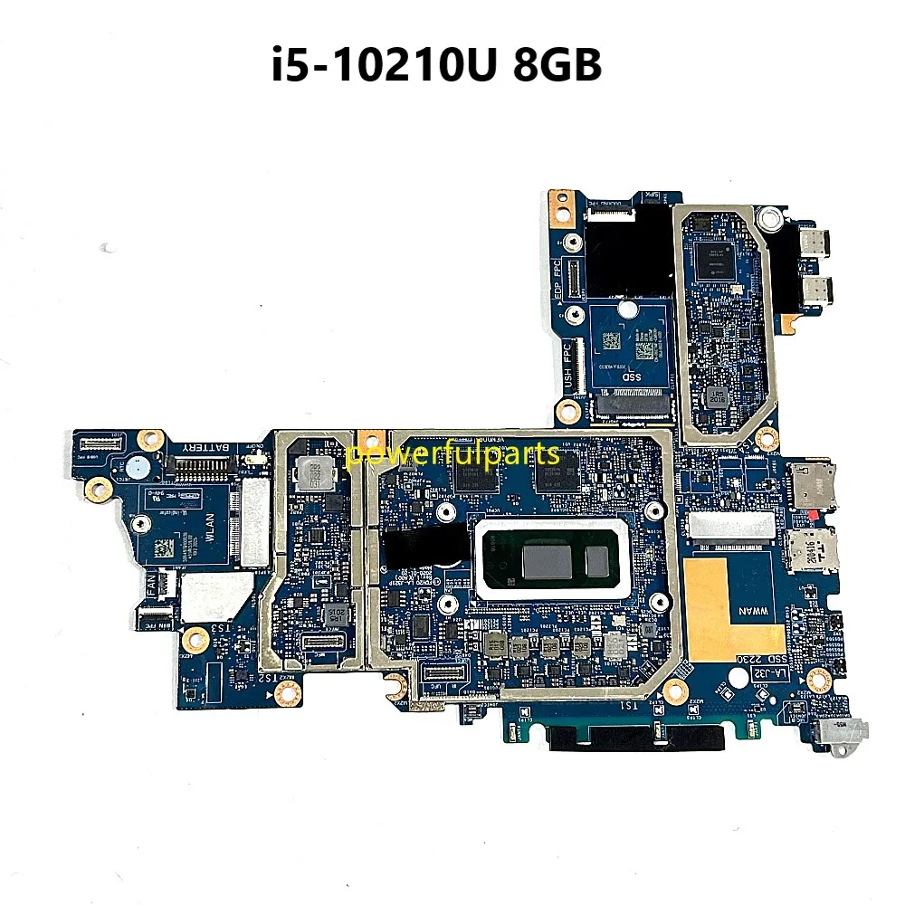 For Dell Latitude 7210 2-in-1 Tablet Motherboard 06CTMF FDV20 LA-J321P i5-10210u Cpu 8G Ram On-Board Working Good