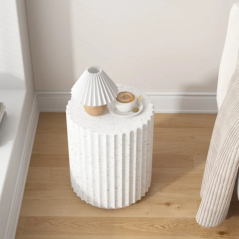 Wabi Sand Wind Creative Side Bedroom Apartment Sofa Bedside Table Cream Wind Sofa Coffee Table Corner Living Room Small Side