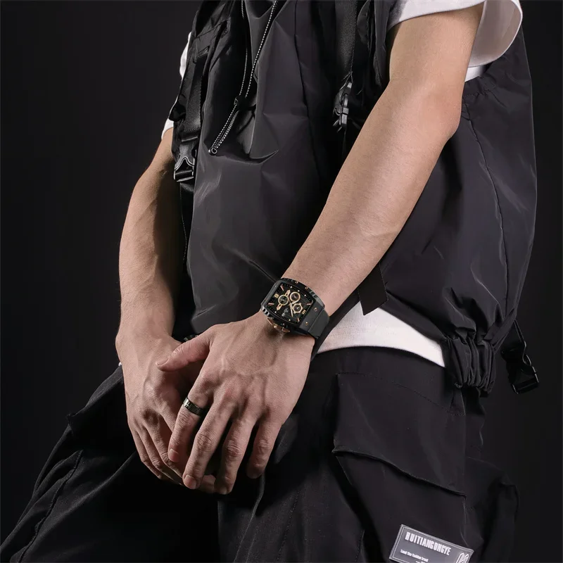 New Naviforce Fashion Waterproof Clocks Design Men's Watches Silicone Military Quartz Wristwatches Dual Pointer Display Gifts, Alina Gadgets