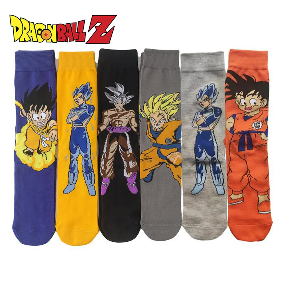 남녀공용 드래곤 볼 코튼 스타킹, 만화 니트 양말, 손오공 베지터 애니메이션 양말, 피콜로 고한 드래곤 볼 주변 선물 