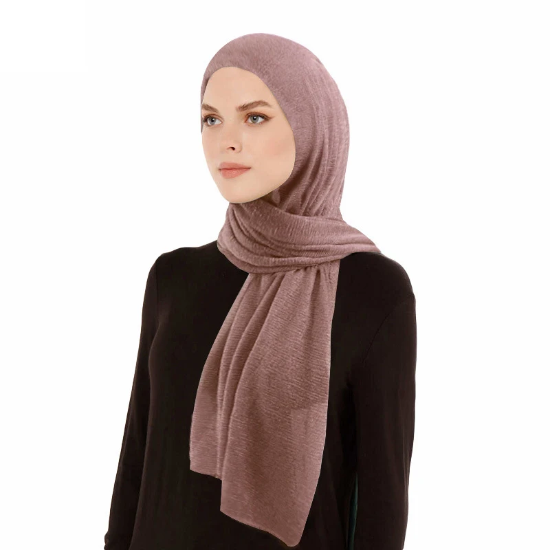 

Newest Women Muslim Crinkle Hijab Scarf Femme Musulman Soft Chiffon Headscarf Islamic Hijab Long Shawls Wraps Turban 170*70cm