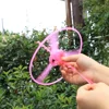 1-10Pcs Flying Helicopter Toy Hand Rotating Circle Bamboo Dragonfly Hand Rub Plastic Propeller for Outdoor Flying Toy Kids Gift 3