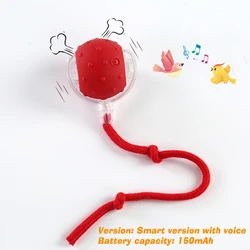 Interactive Rechargeable Smart Dog Toy Ball - 2026 Version (Red with sound)