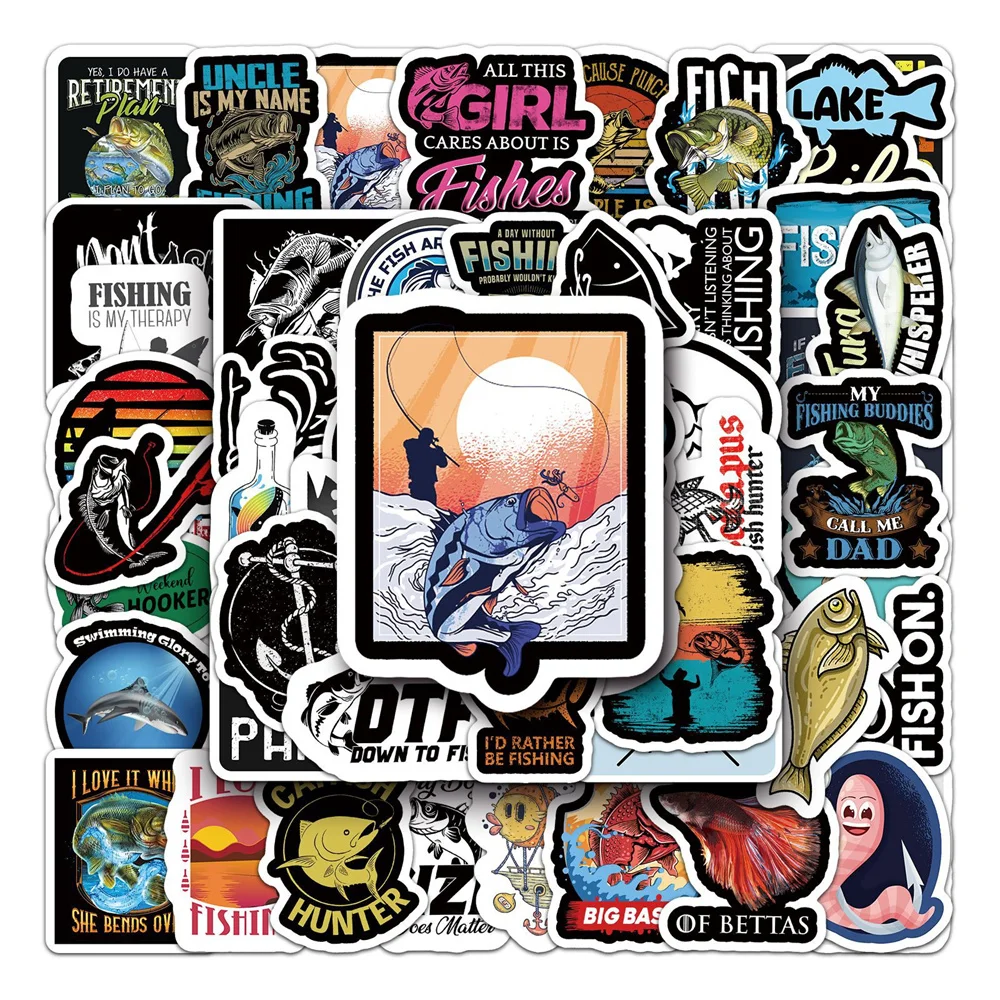 Achetez des Stickers humour pêche en ligne