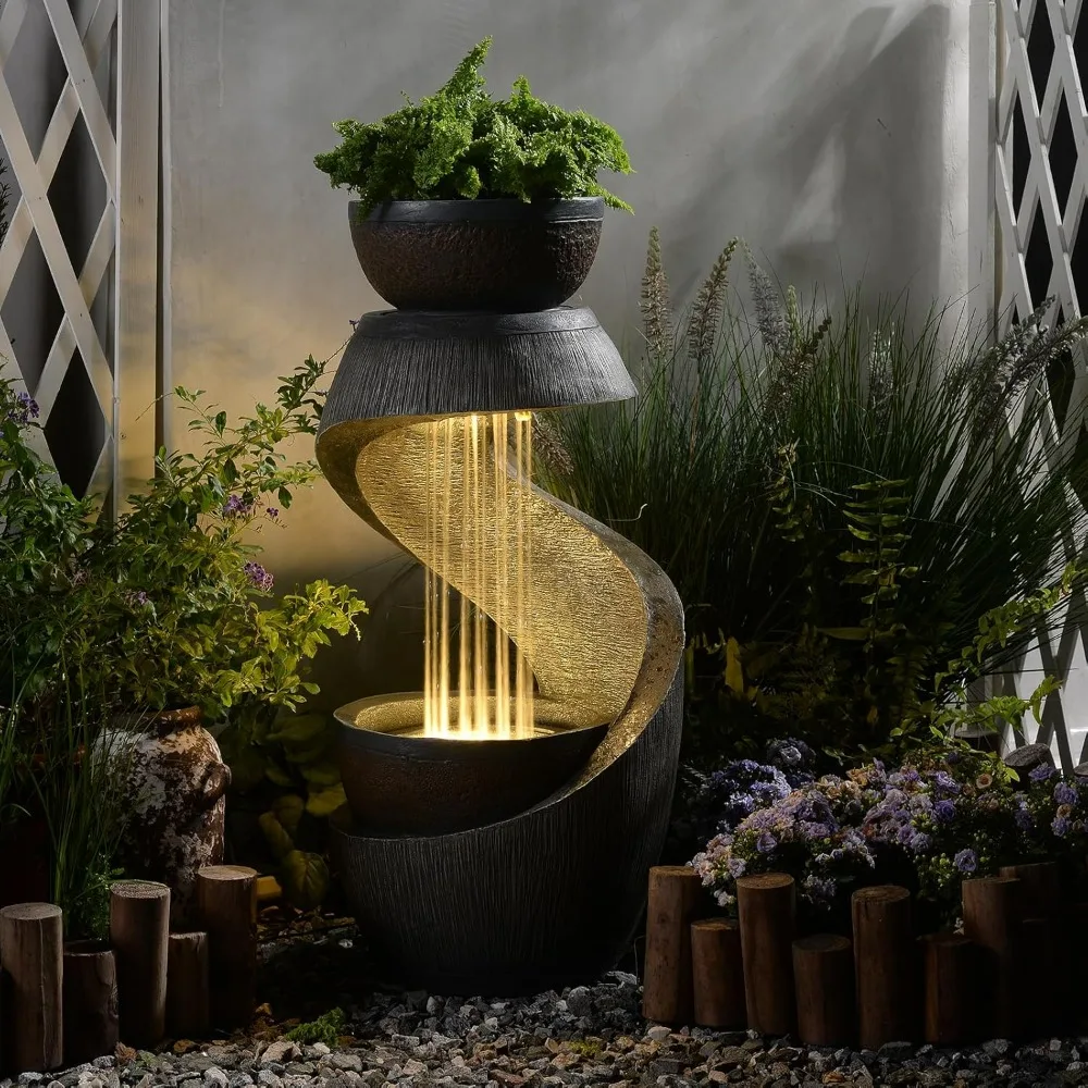 S-Shaped Outdoor Water Fountain 1