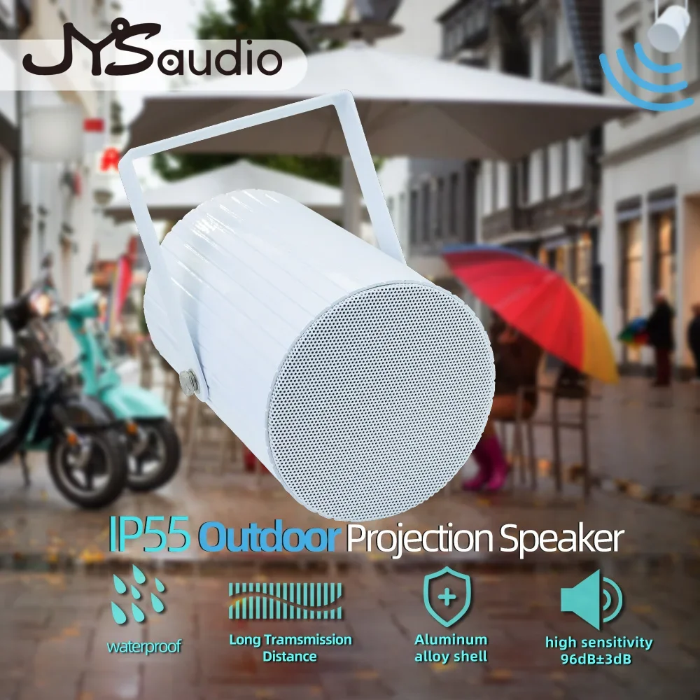 

IP55 Outdoor Uni-directional Projection Speaker 100V Public Address System Loudspeaker Wall-Mount Stereo Audio Park Restaurant