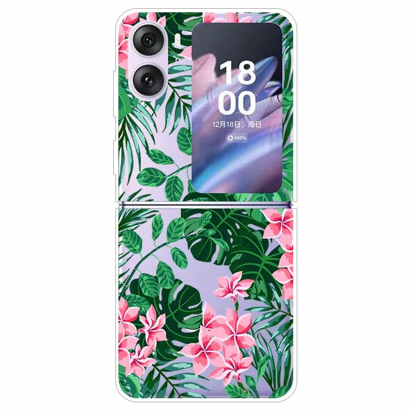 Transparent Hard Case for Oppo Find N2 Flip 5G - Clear Edge Foldable Protection