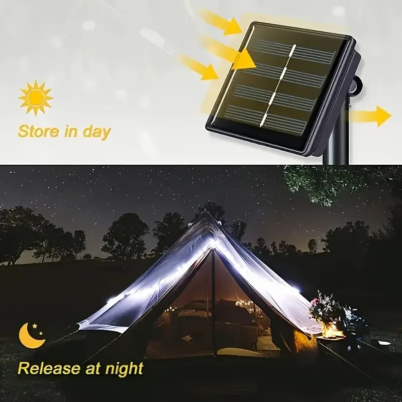Solar-Powered Waterproof LED Fairy Lights for Outdoor Garden and Christmas Party Decor