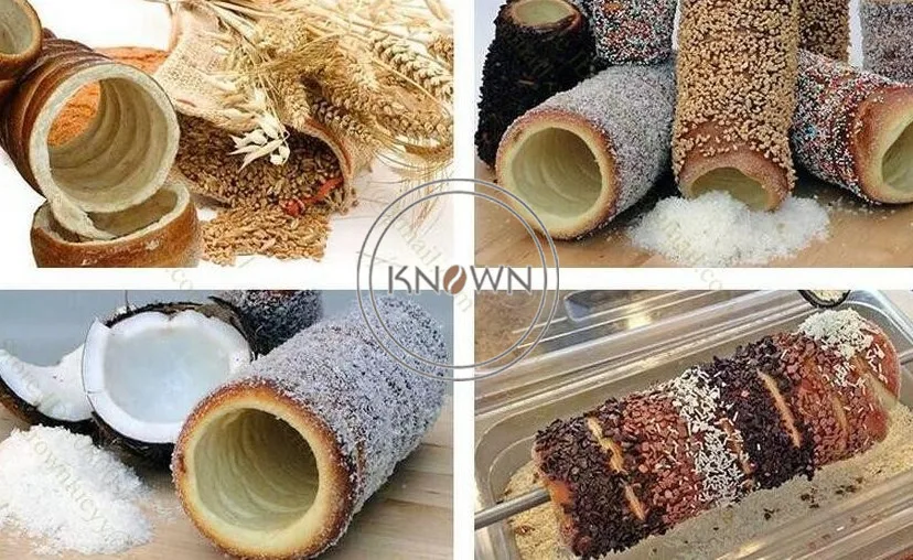 Commercial 110V 220V Electric Chimney Cake Oven Kurtos Kalacs Maker Machine