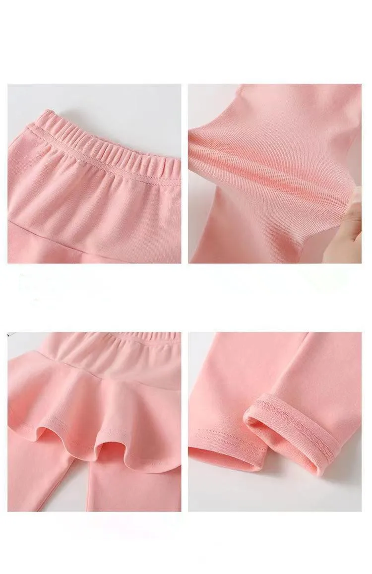 Girls Cotton Skirt Leggings 6