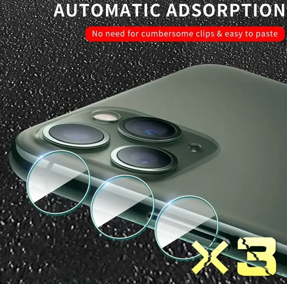 3 Iphone 12 11 Pro Camera Lens Glass Protector 7 8 Plus Protective Film X XR