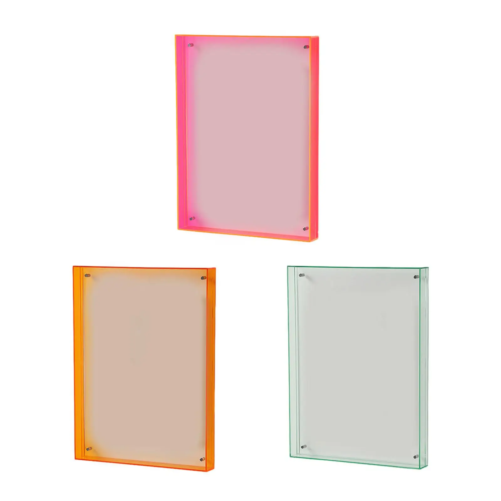 2.3inx3.5in Picture Frame Bedroom Hanging Frame Translucent Wall Mounted Decorative Desk Decor Photo Frames Photography Display