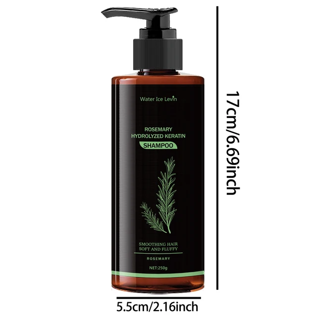 Rosemary Keratin Shampoo - Fresh and Non-Greasy, Rich in Rosemary Extracts and Amino Acids, Healthy Hair, Enlarged Volume, Care for Every Hair