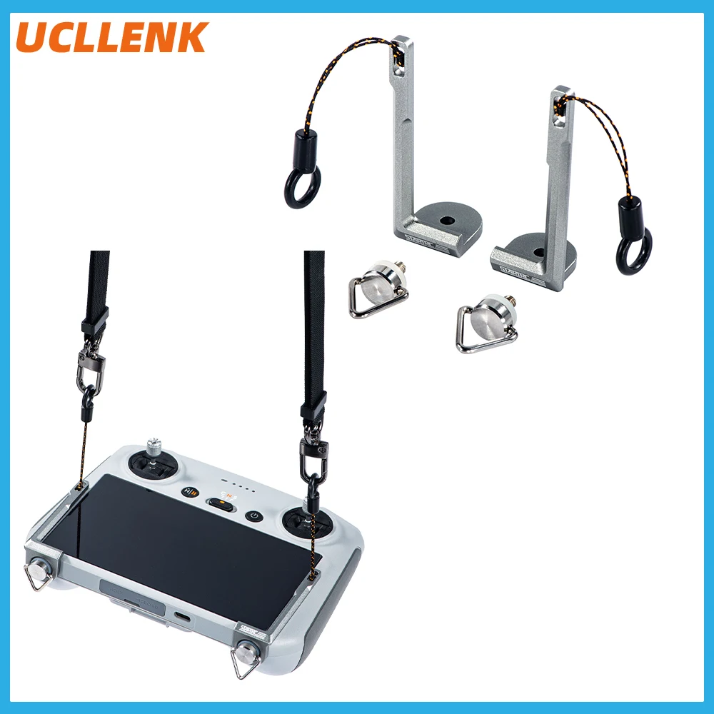 Support de suspension pour télécommande de drone RC, gris clair, alliage d'aluminium