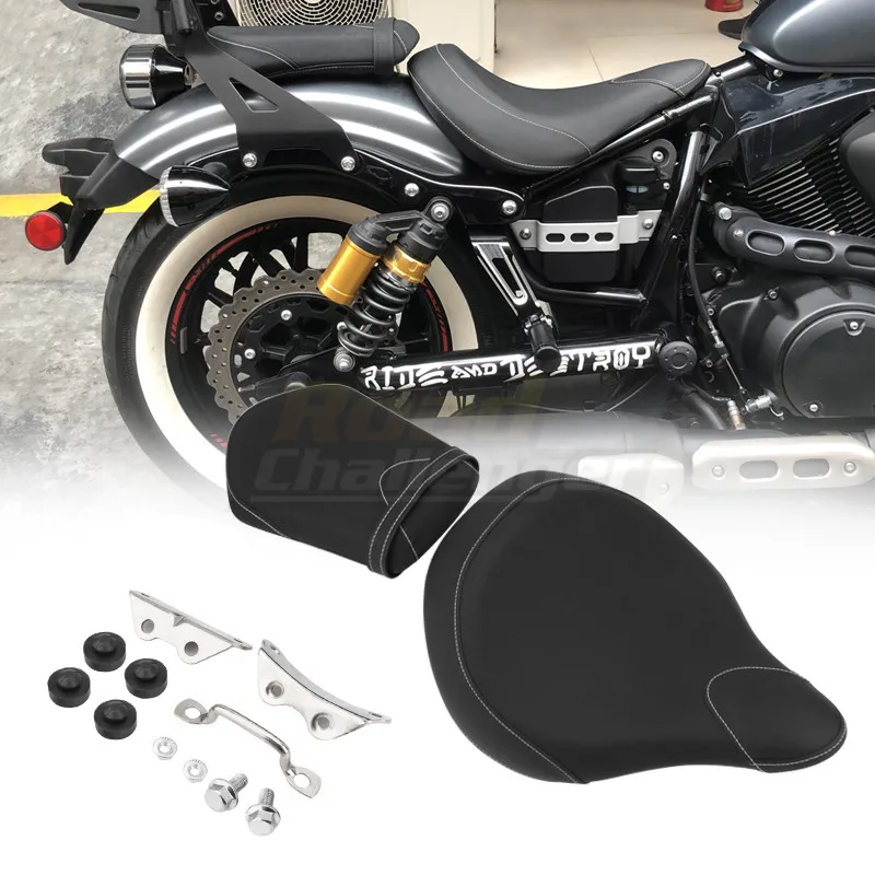 Accesorios de motocicleta para Yamaha Bolt 950 XV950 XVS 950 SPEC R/C  2013-2019, cojín de asiento individual de cuero para conductor y pasajero _  - AliExpress Mobile