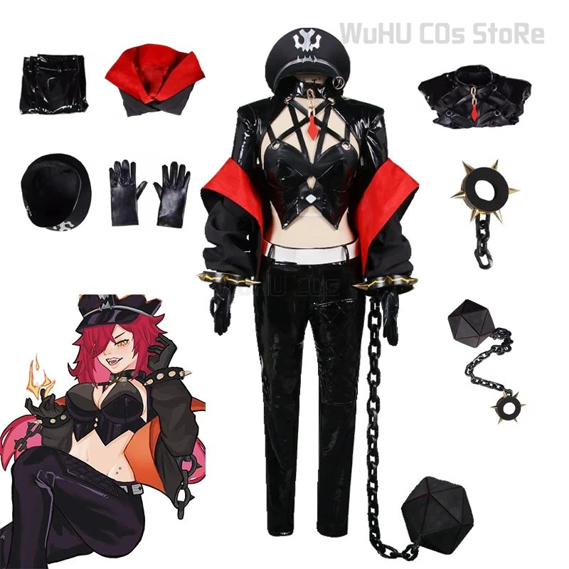 

Game Honkai Star Rail Caterina Cosplay Costume The Shacklebound Caterina Women Suit Halloween Party Uniform With Hat