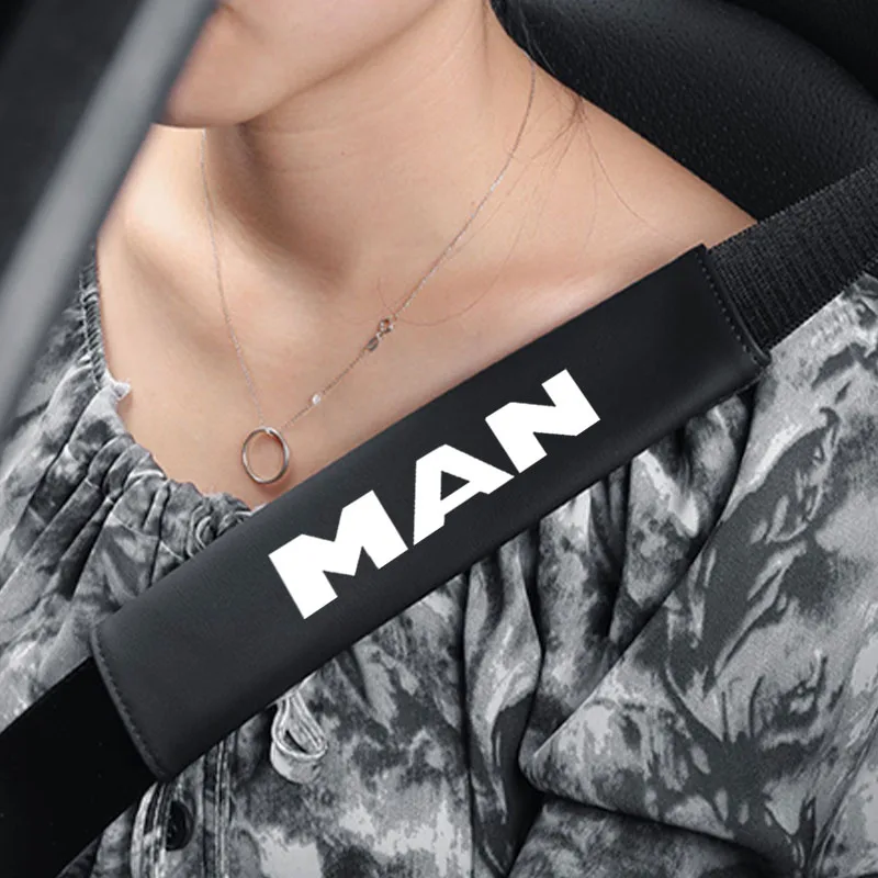 Car Safety Belt Shoulder Cover Breathable Non-slip Seat Belt Cushion For MAN TGX TGM TGA TGS TGE Far Fashion Car Accessories