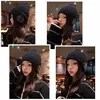 Men Women Winter Warm Plush Knitted Snow Fashion Hat Unisex New Outdoor Coldproof Ear Protection Wool Caps Snowflake logo 5