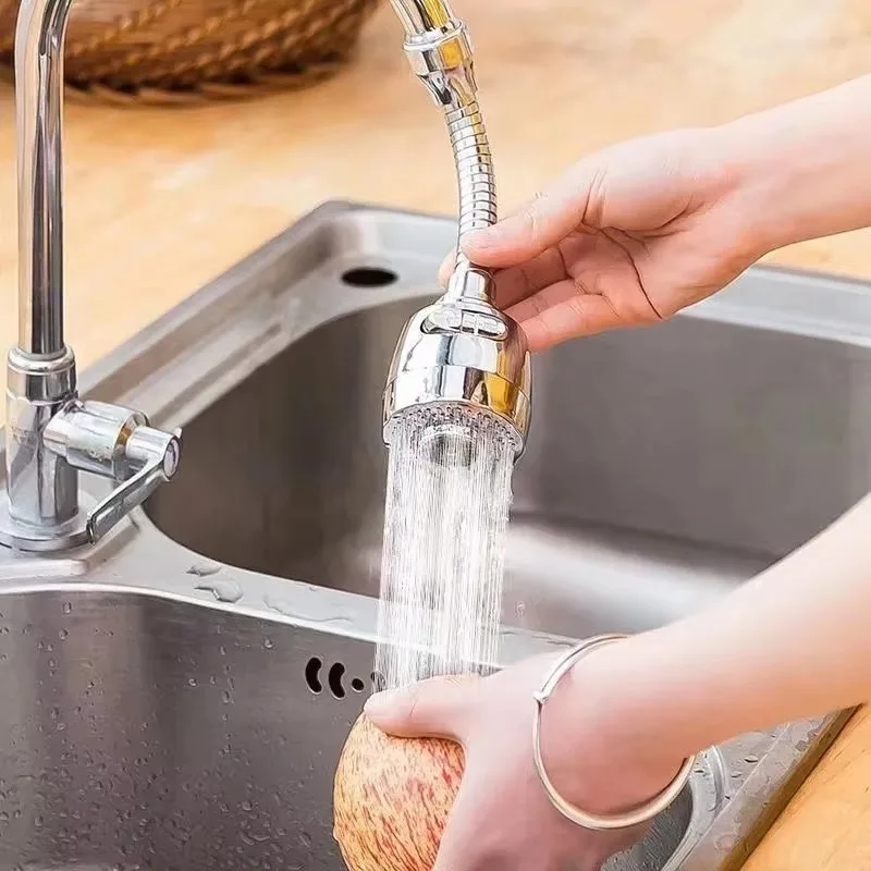 Kitchen Accessories Stainless Steel Rotatable Water Saver Faucet Extender for Home Kitchen Creative Useful Supplies Tool