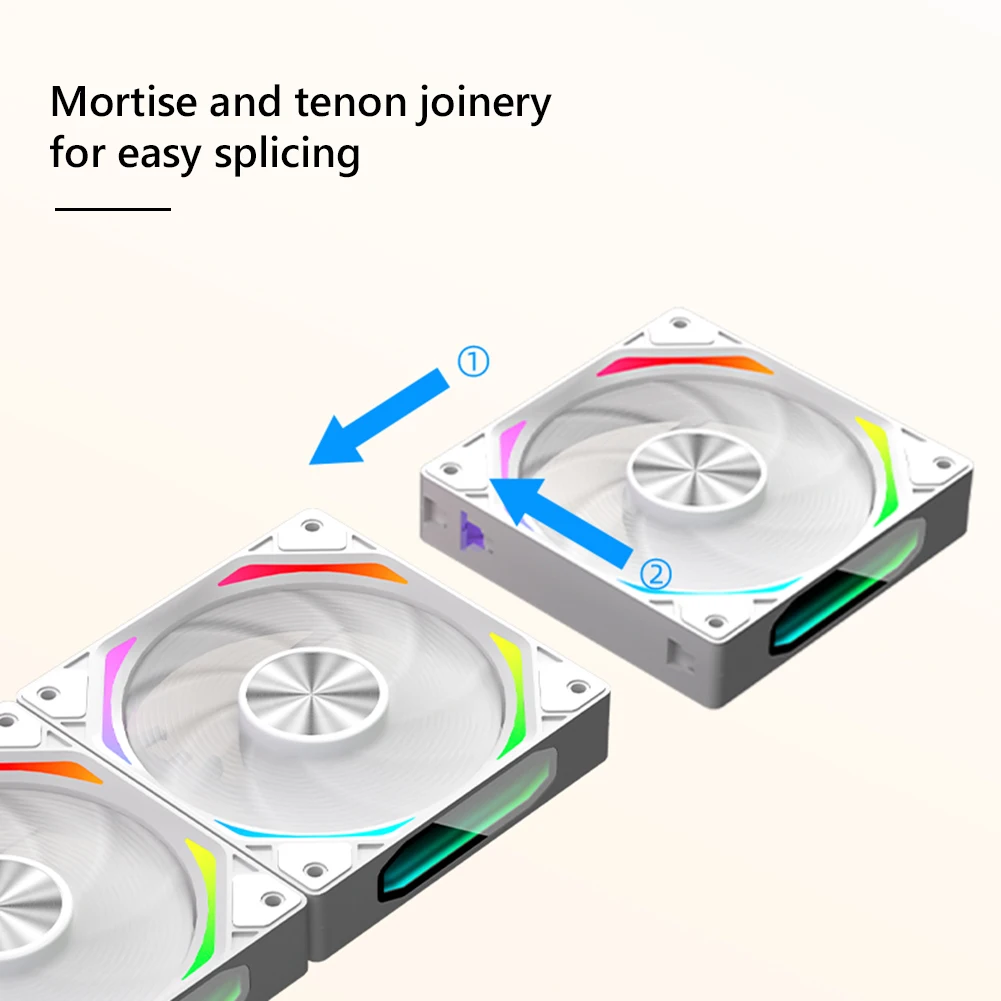 ORION-3 매직 블록 선풍기 120mm ARGB 케이스, 선풍기 무소음 3 핀 조명 효과, 4 핀 PWM 5V ARGB 신성 조명, PC 컴퓨터 라디에이터 쿨러