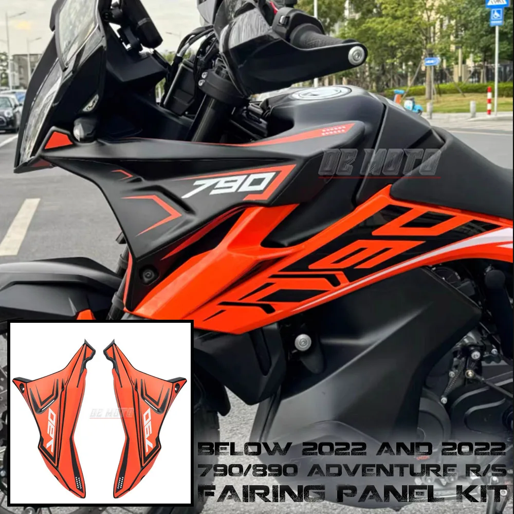 

Motorcycle Front Fairing Side Panels Wind Deflector Windscreen Plate Cover For 790 890 ADV Adventure R S 2022 and Before Year