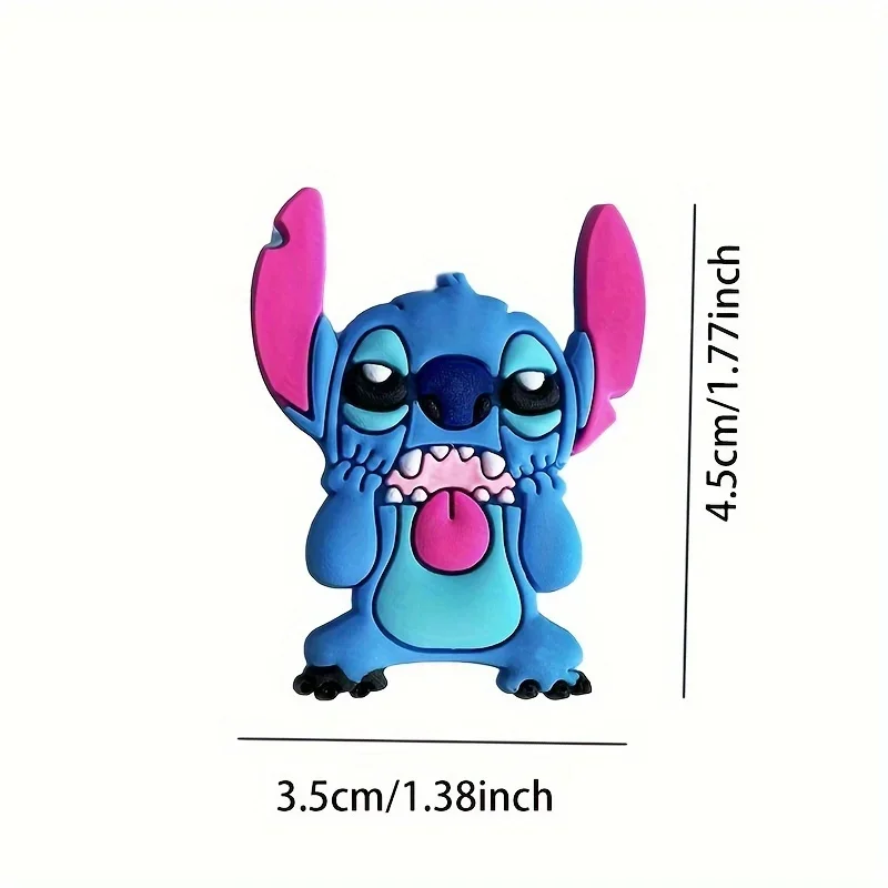 Shoe Charms 8PCS Miniso Stitch Series Shoe Buckles Cute Cartoon Pattern Detachable Decorative Accessories