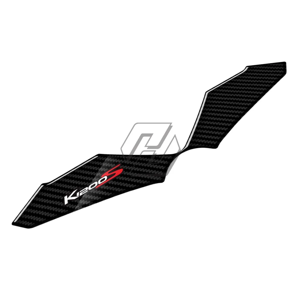 For BMW K1200S 2004-2008 3D Carbon-look Upper Triple Yoke Defender