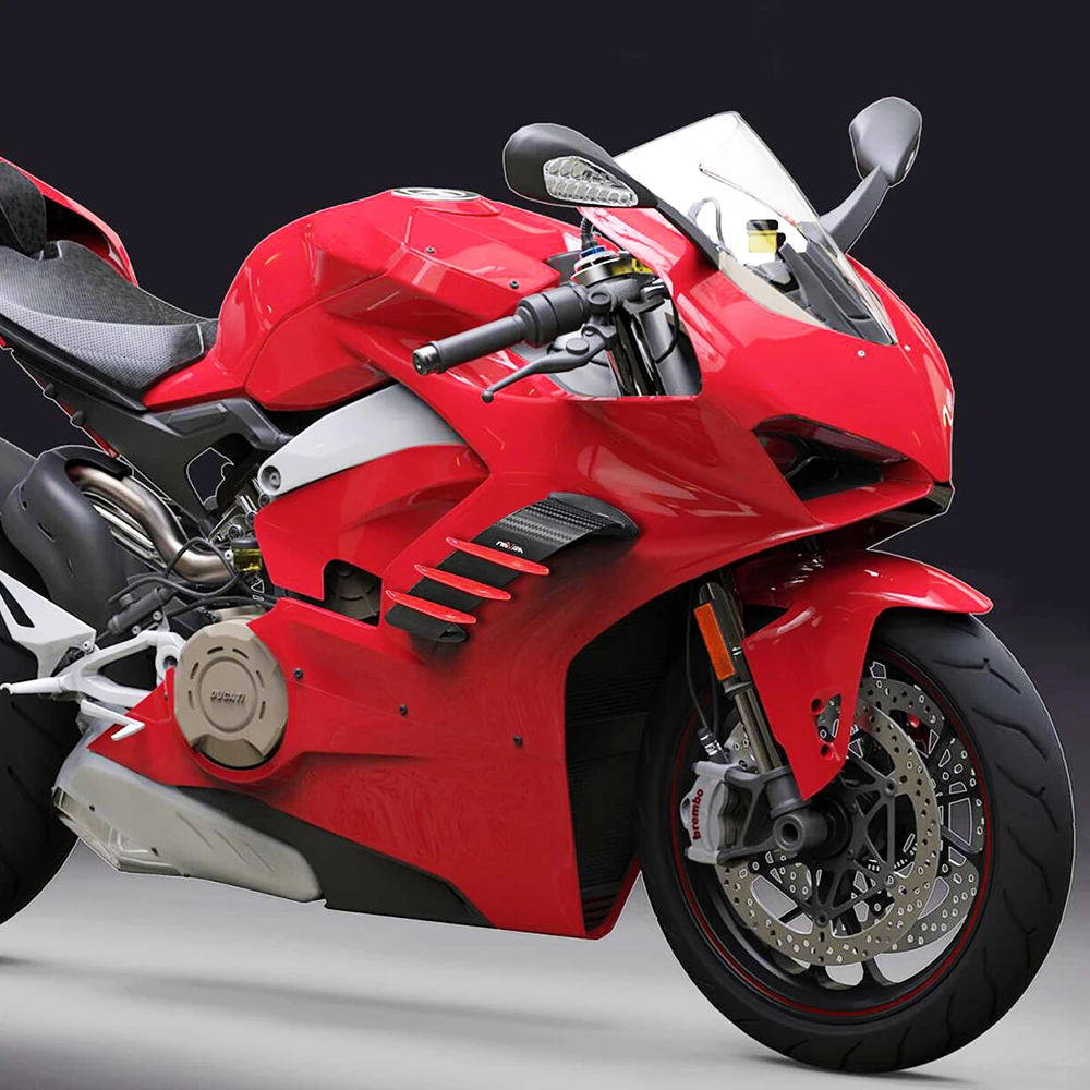 Frontverkleidung Aerodynamische Winglets Seitenspoiler Dekoratives dynamisches Flügelsatz für Aprilia RSV4 Für BMW S1000RR HP4 – Detail 19