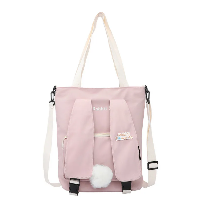 New Women Shoulder Bags Lovely Japanese Girl High Capacity Postman Bag Rabbit Ear Accessories Diagonal Canvas Bag Hot