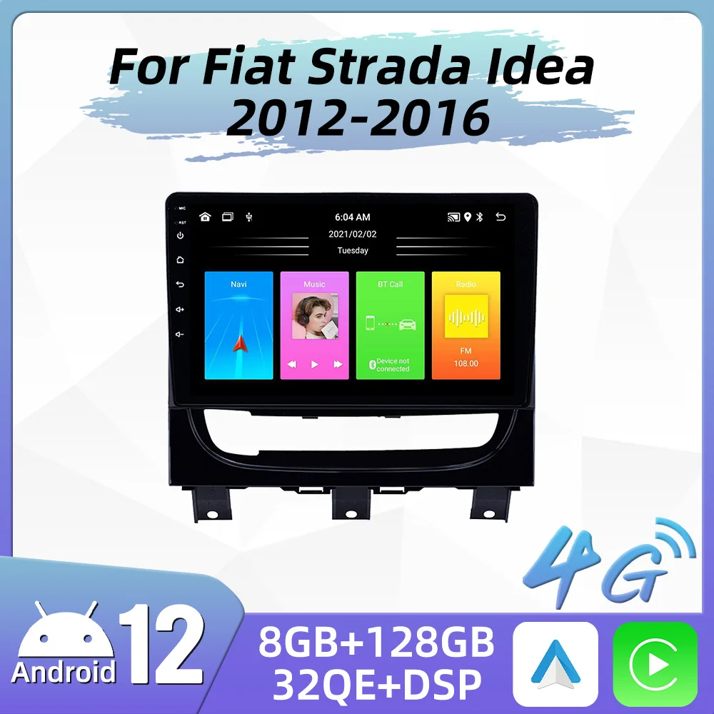 Per Fiat Strada Idea 2012-2016 Navigazione Radio Car Multimedia Video Player Autoradio Head Unit 2 Din Android Car Stereo Gps